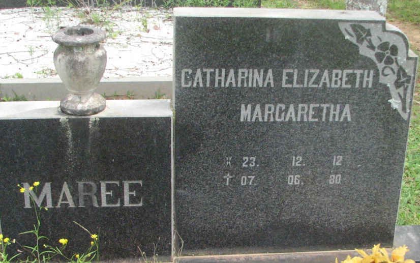 MAREE Catharina Elizabeth Margaretha 1912-1980