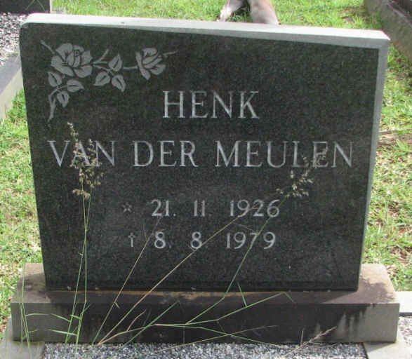 MEULEN Henk, van der 1926-1979