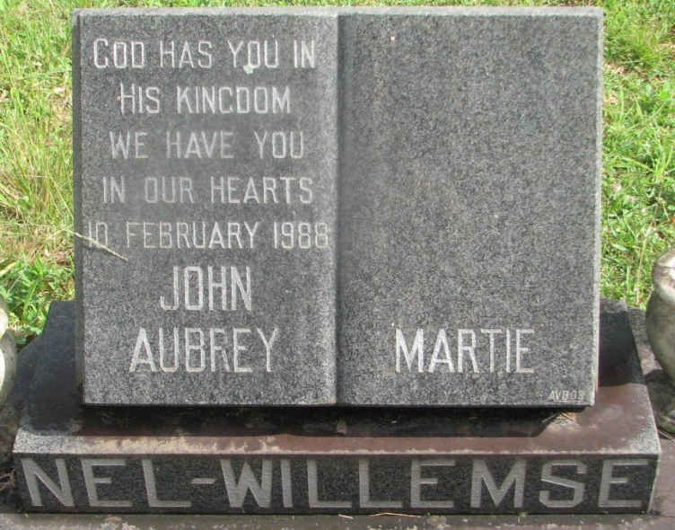 NEL Johan Aubrey  -1988 &amp; Martie WILLEMSE