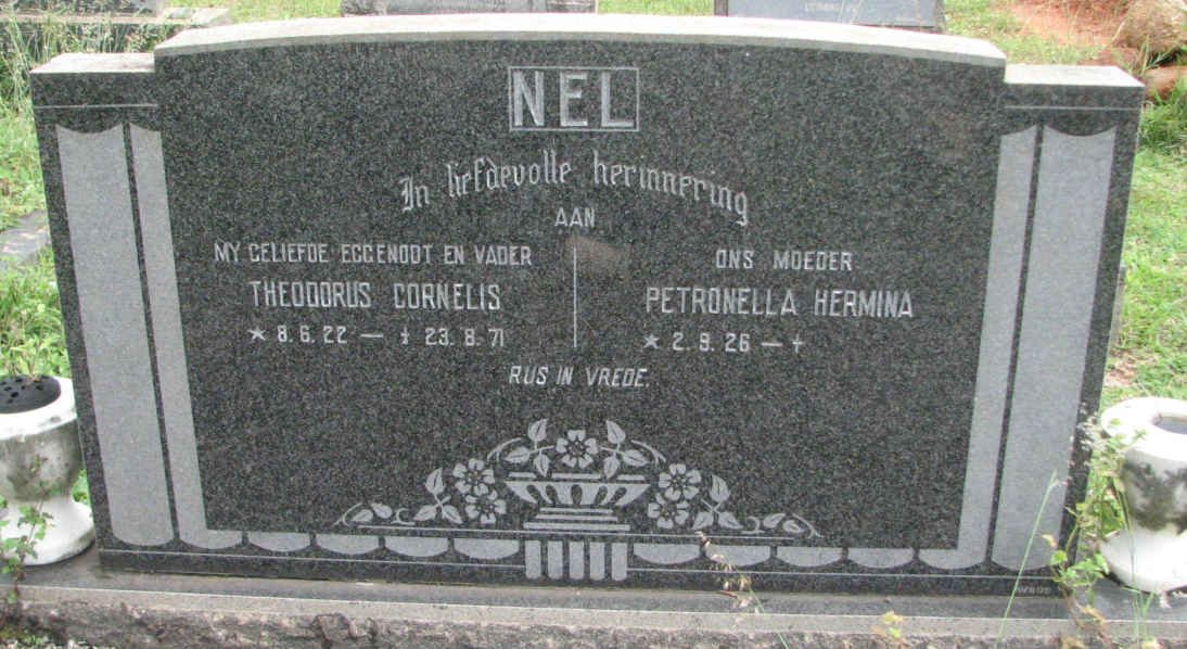 NEL Theodorus Cornelis 1922-1971 &amp; Petronella Hermina 1926-