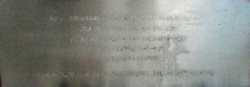 NIEUWENHUIZEN Elsie Magdalena, van  ?-2002