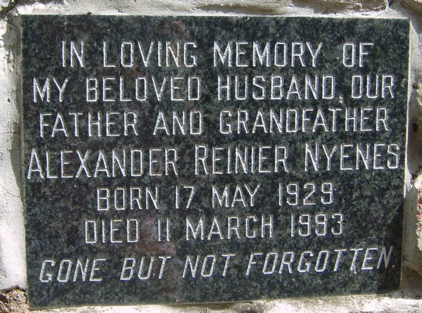 NYENES Alexander Reinier 1929-1993
