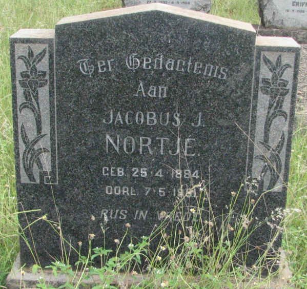 NORTJÉ Jacobus J. 1884-1981