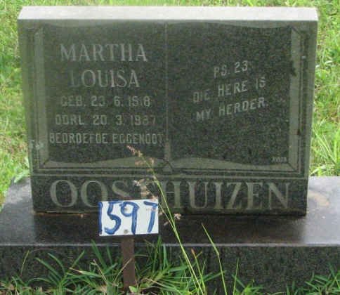 OOSTHUIZEN Martha Louisa 1918-1987