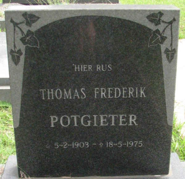 POTGIETER Thomas Frederik 1903-1975