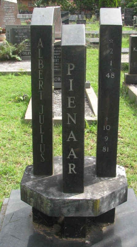 PIENAAR Albert Julius 1948-1981
