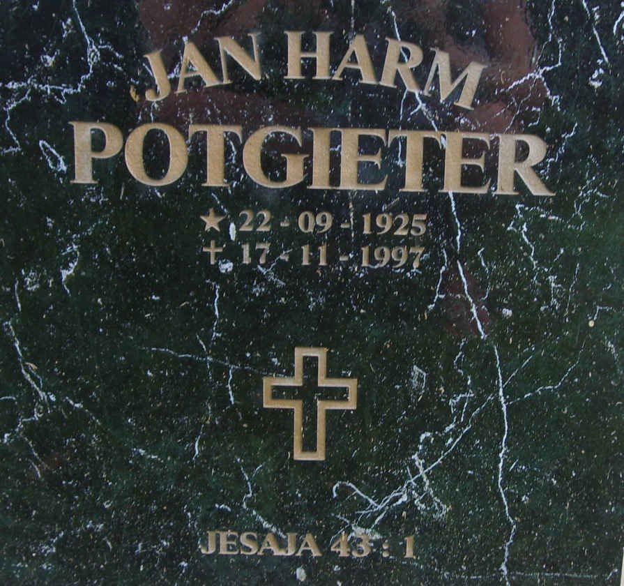POTGIETER Jan Harm 1925-1997