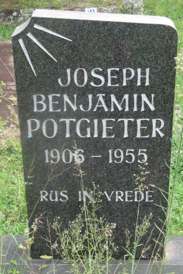 POTGIETER Joseph Benjamin 1906-1955