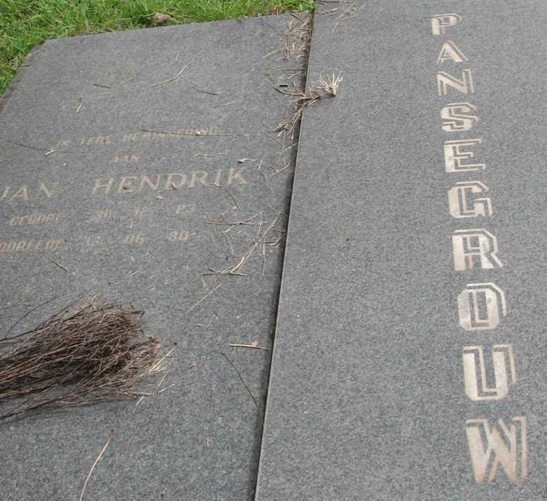 PANSEGROUW Jan Hendrik 1923-1980