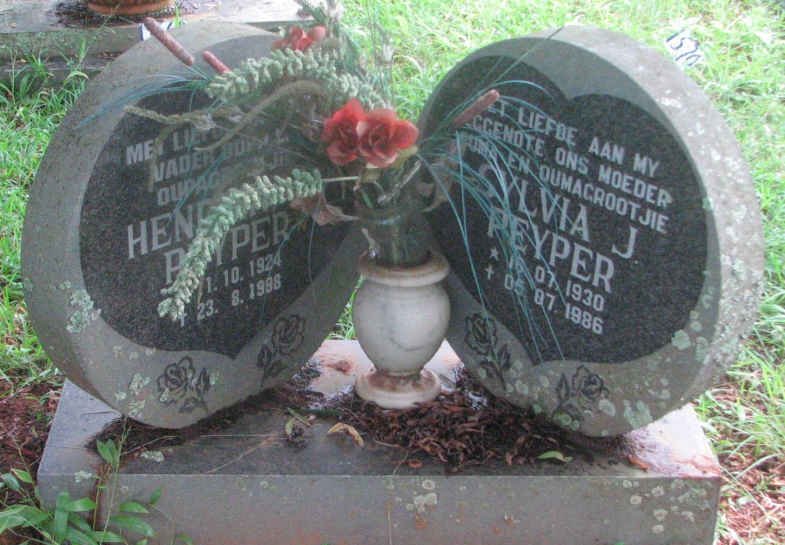 PEYPER H. 1924-1988 &amp; Sylvia J. 1930-1986