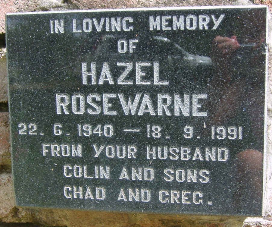 ROSEWARNE Hazel 1940-1991