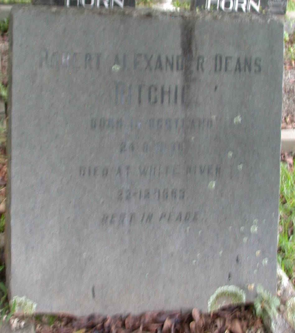 RITCHIE Robert Alexander Deans ?-1963