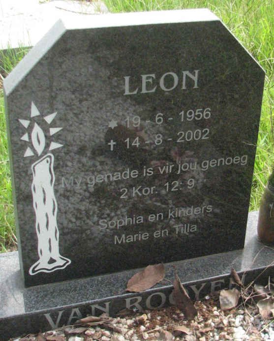 ROOYEN Leon, van 1956-2002