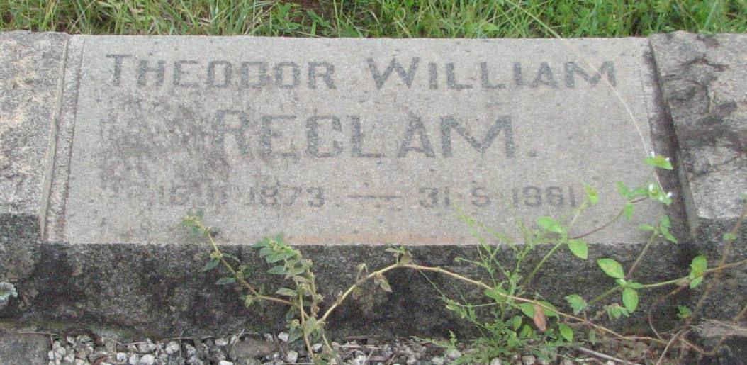 RECLAM Theodor William 1873-1961