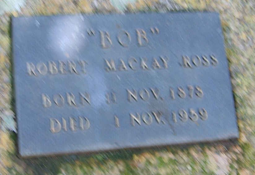 ROSS Robert Mackay 1878-19?9