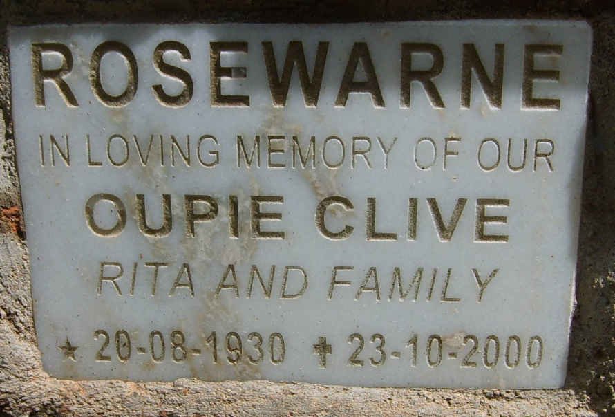 ROSEWARNE Clive 1930-2000