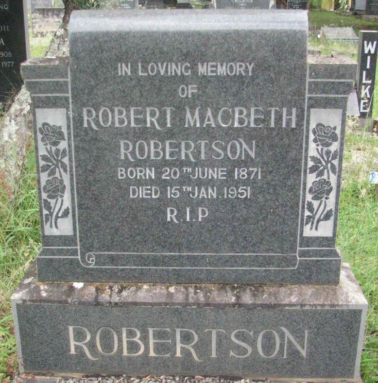 ROBERTSON Robert Macbeth 1871-1951