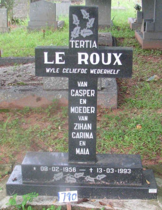 ROUX Tertia, le 1956-1993