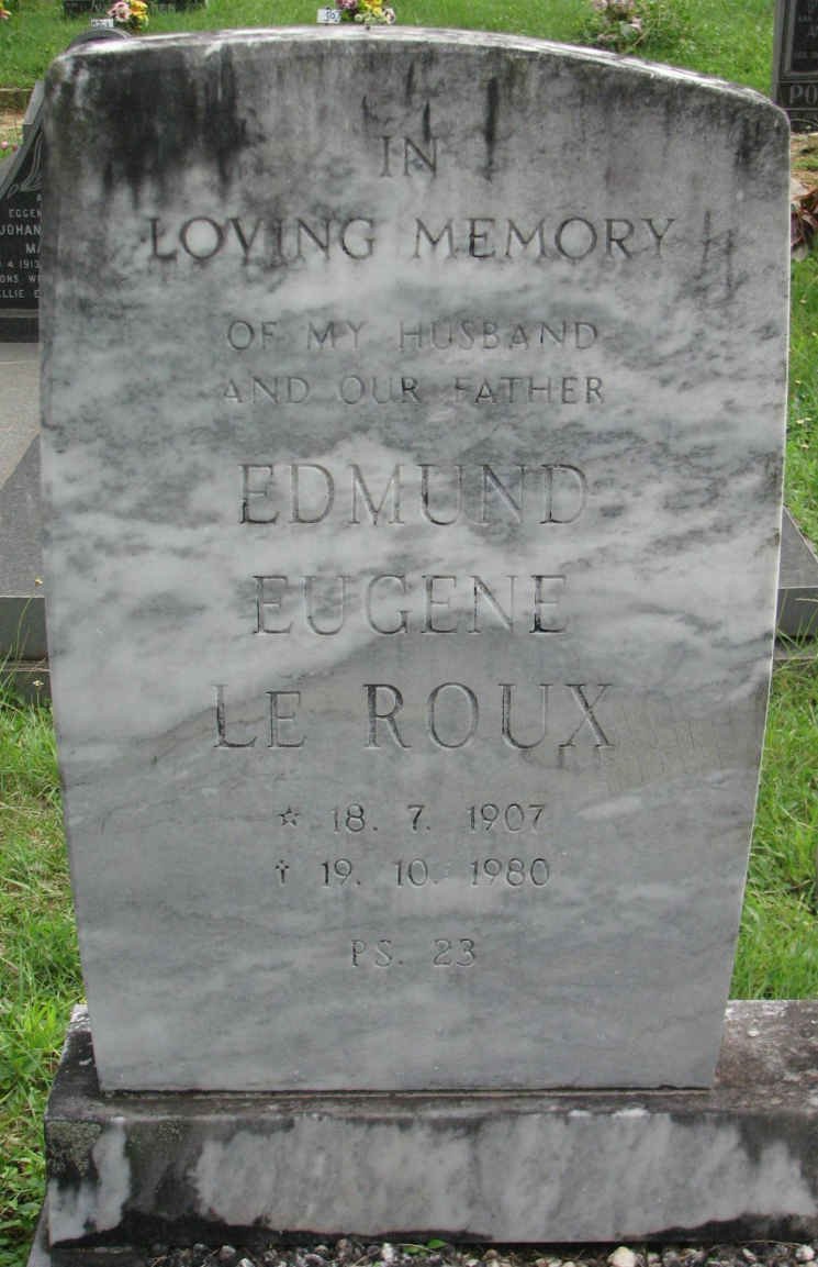ROUX Edmund Eugene, le 1907-1980