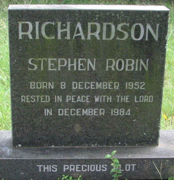 RICHARDSON Stephen Robin 1952-1984