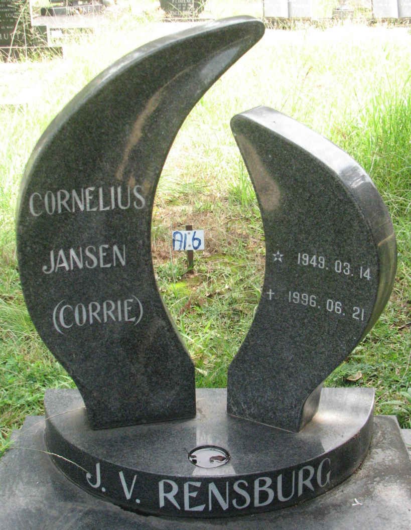 RENSBURG Cornelius Jansen, J.V. 1949-1996