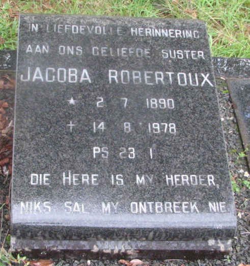ROBERTOUX Jacoba 1890-1978