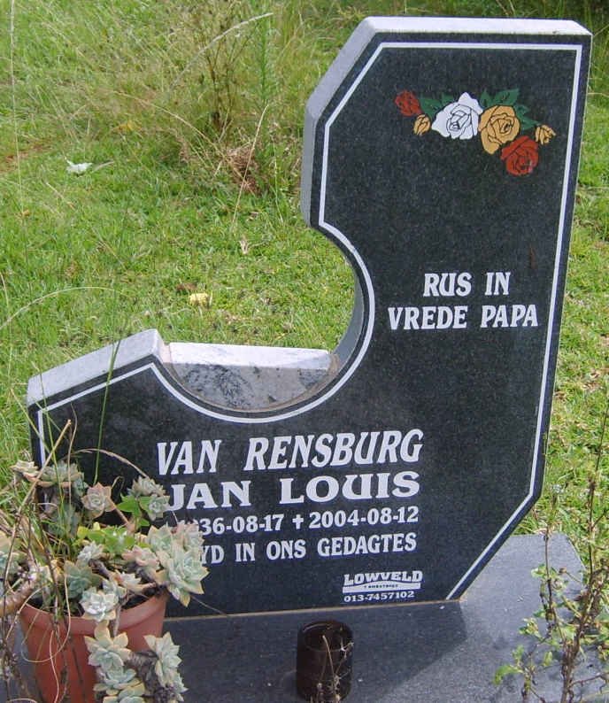 RENSBURG Jan Louis, van 1936-2004