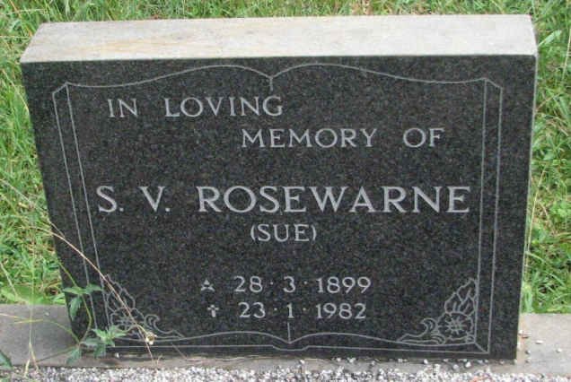 ROSEWARNE S.V. 1899-1982