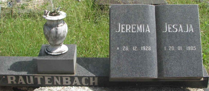 RAUTENBACH Jeremia Jesaja 1928-1985