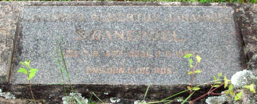 SWANEPOEL Jacobus Albertus Johannes 187?-1952