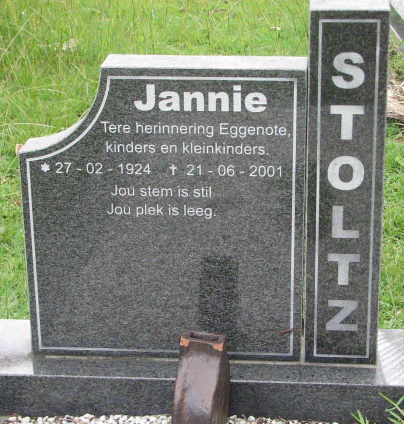 STOLTZ Jannie 1924-2001