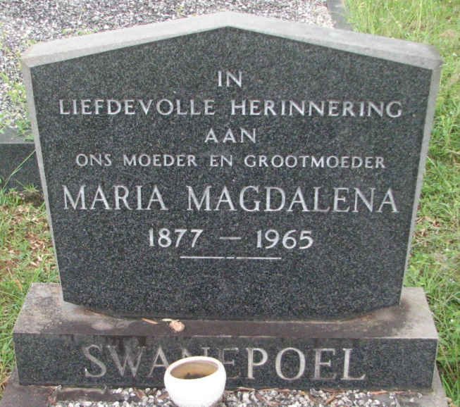 SWANEPOEL Maria Magdalena 1877-1965