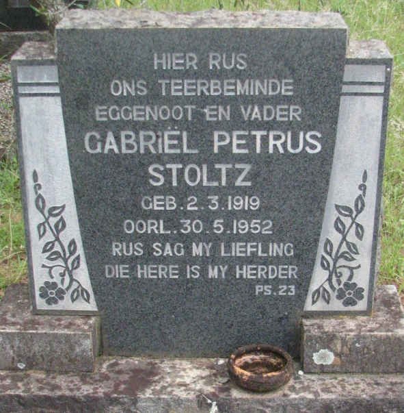 STOLTZ Gabriël Petrus 1919-1952