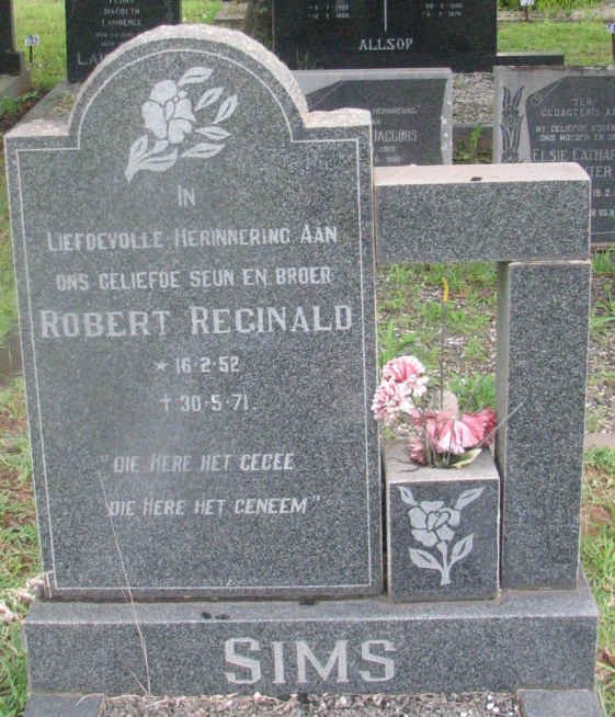 SIMS Robert Reginald 1952-1971