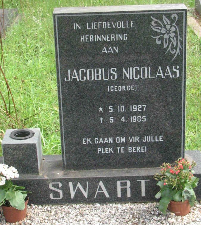 SWART Jacobus Nicolaas 1927-1985