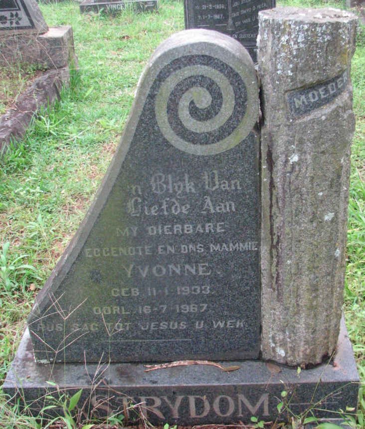 STRYDOM Yvonne 1933-1967