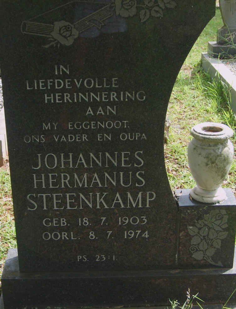 STEENKAMP Johannes Hermanus 1903-1974