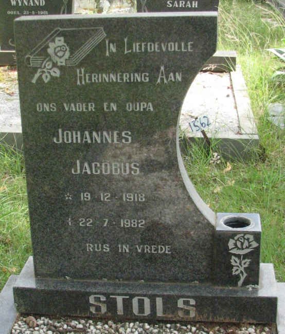 STOLS Johannes Jacobus 1918-1982
