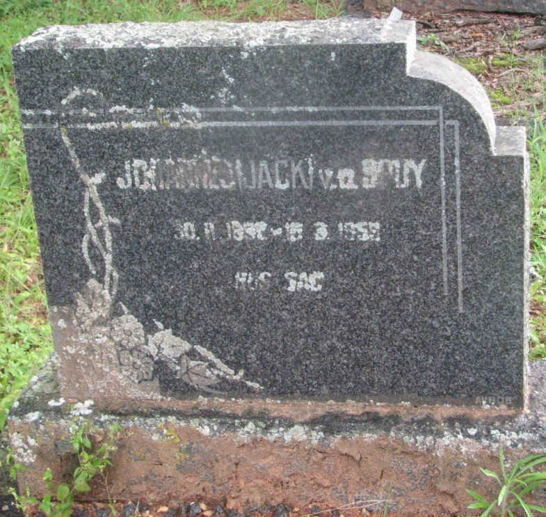 SPUY Johannes, v.d. ?-1959