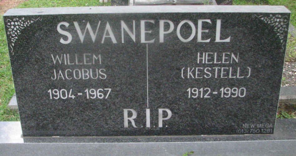SWANEPOEL Willem Jacobus 1904-1967 &amp; Helen KESTELL 1912-1990