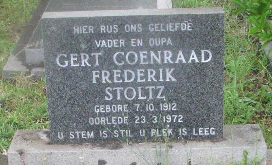 STOLTZ Gert Coenraad Frederik 1912-1972