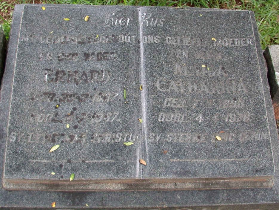 STROOH Erhard 1887-1967 &amp; Maria Catharina 1893-1976