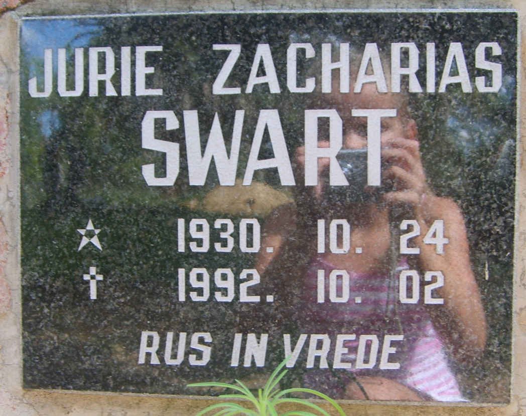 SWART Jurie Zacharias 1930-1992