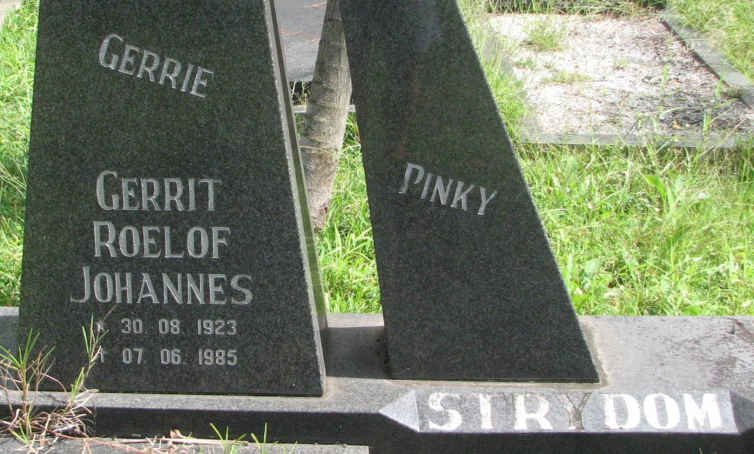 STRYDOM Gerrit Roelof Johannes 1923-1985