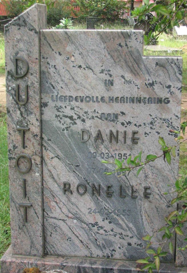TOIT Danie, du 1951-1997 &amp; Ronelle 1953-