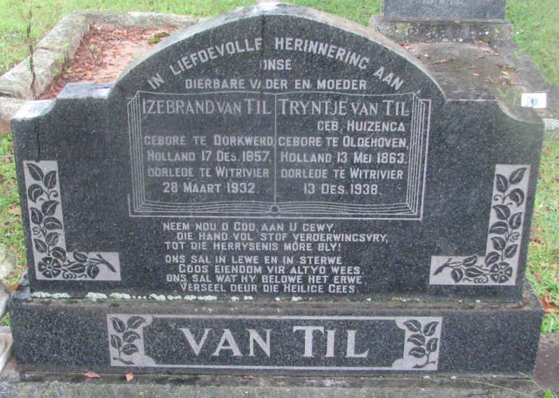 TIL Izebrand, van 1857-1932 &amp; Tryntje HUIZENGA 1863-1938