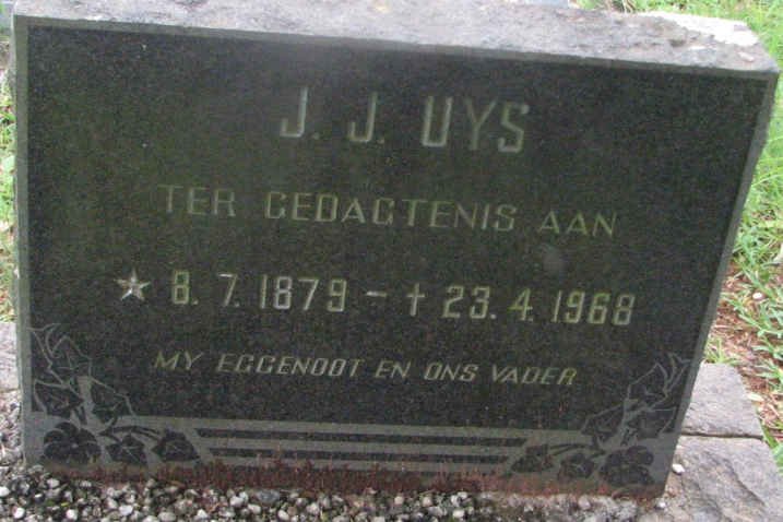 UYS J.J. 1879-1968