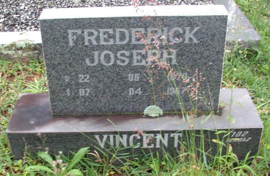 VINCENT Frederick Joseph 1870-1967