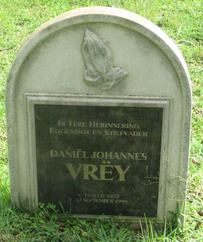 VREY Daniël Johannes 1937-1990