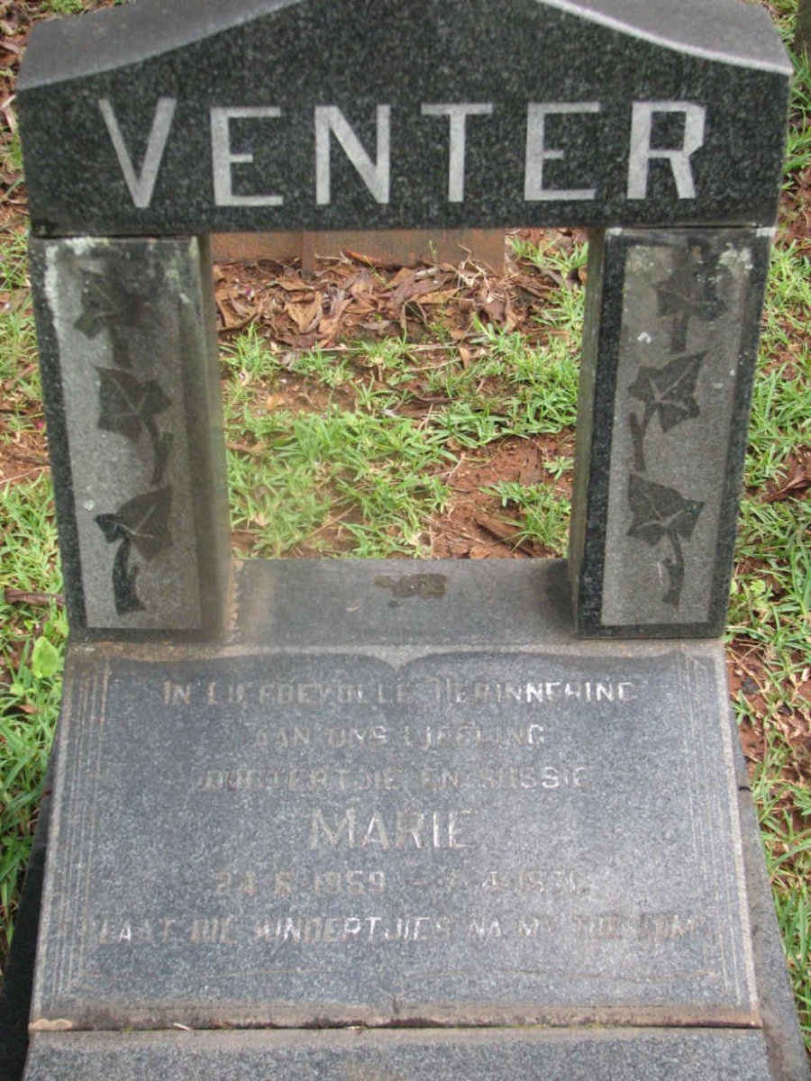 VENTER Marie 1959-19??